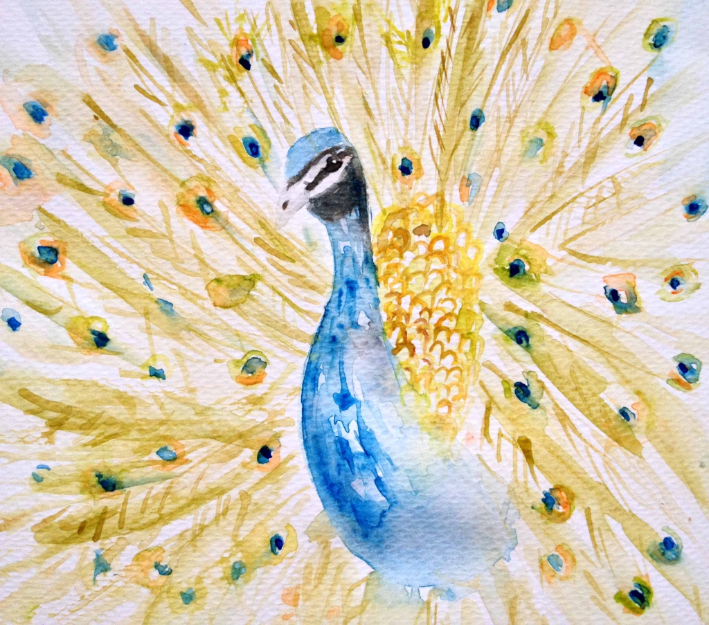 Peafowl Watercolor