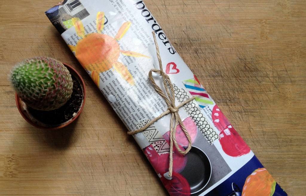 How to Turn a Catalogue Into Gift Wrapper