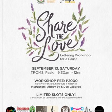 Share the Love: Lettering Workshop for a Cause